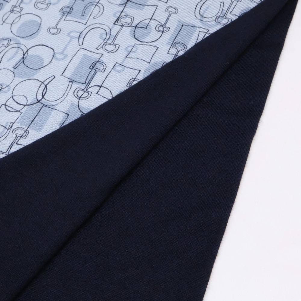 HERMES Blue Silk Scarf - Picture 3 of 8